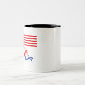 4th of July - Independence Day Tweekleurige Koffiemok (Center)