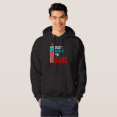 4th Of July Just Here To Bang American Flag Firewo Hoodie (Voorkant volledig)