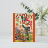 4Th Of July!  kunst Briefkaart (Staand voorkant)