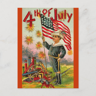 4Th Of July! kunst Briefkaart