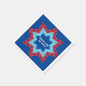 4th of July Lace Red White Blue  Servet (Hoek)