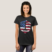 4th Of July Lawyer Attorney US Flag Scale Of Justi T-shirt (Voorkant volledig)