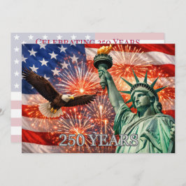 4th of July Liberty Eagle Fireworks USA 250th Kaart