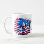 4th of July. Onafhankelijkheidsdag mok, Sonic mok, Koffiemok (Links)