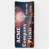  4th of July outdoor banner met grommets (Verticaal)