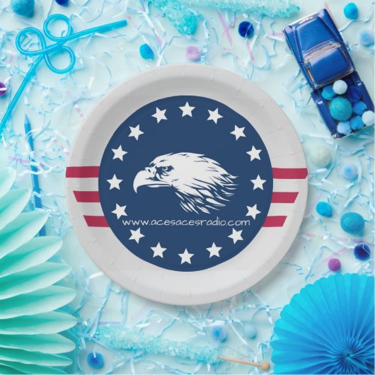 4th of july papieren bordje (Feest)