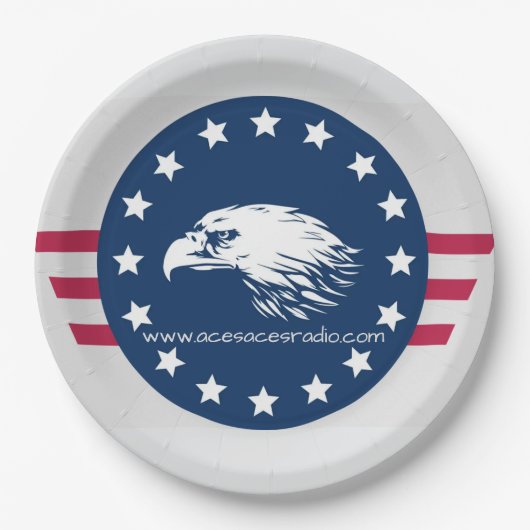 4th of july papieren bordje (Voorkant)