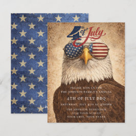 4th of July Party Invitation USA 250 Years Feestdagenkaart