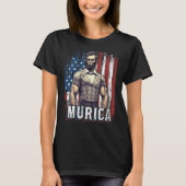 4th of July Patriotic  Abraham Lincoln Graphic Jul T-shirt (Voorkant)