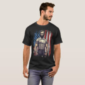 4th of July Patriotic  Abraham Lincoln Graphic Jul T-shirt (Voorkant volledig)