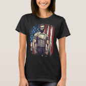 4th of July Patriotic  Abraham Lincoln Graphic Jul T-shirt (Voorkant)