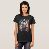 4th of July Patriotic  Abraham Lincoln Graphic Jul T-shirt (Voorkant volledig)