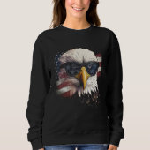 4th of July Patriotic  Bald Eagle  July 4th Trui (Voorkant)