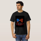 "4th of July" Patriotic Bow Design Custom T-shirt (Voorkant volledig)