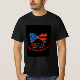 "4th of July" Patriotic Bow Design Custom T-shirt