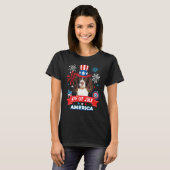 4th Of July Patriotic Day English Springer Spaniel T-shirt (Voorkant volledig)