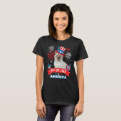 4th Of July Patriotic Day Tonkinese Cat Independen T-shirt (Voorkant volledig)
