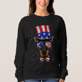 4th of July Patriotic Doberman Pinscher American U Trui (Voorkant)