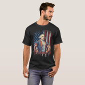4th of July Patriotic Funny George Washington July T-shirt (Voorkant volledig)