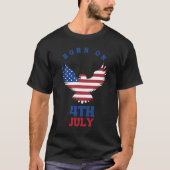 4TH OF JULY PATRIOTIC INDEPENDENCE DAY 1776 T-SHIRT (Voorkant)