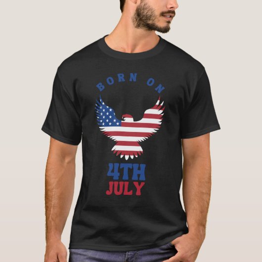4TH OF JULY PATRIOTIC INDEPENDENCE DAY 1776 T-SHIRT (Voorkant)