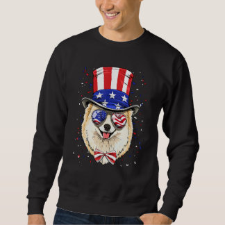4th of July Patriotic Pomeranian Merica USA Flag D Trui