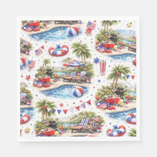 4th of July Pool Party in Florida Servet (Voorkant)