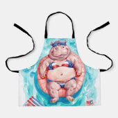 4th of July Pool Party with Hippo Schort (Voorkant)