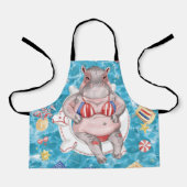 4th of July Pool Party with Hippo  Schort (Voorkant)