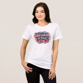 4th of July Red White and Blue Era Tri-Blend Shirt (Voorkant volledig)