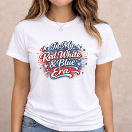 4th of July Red White and Blue Era Tri-Blend Shirt