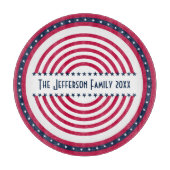 4th of July Red White Blue Snijplank (Voorkant)