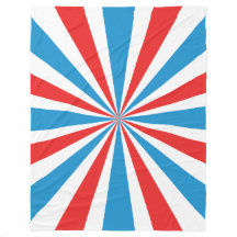 4th Of July Rood, Wit, En Blauw Sunburst