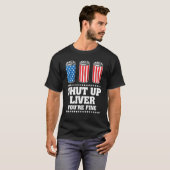 4Th Of July Shut Up Liver You re Fine Drinking Bee T-shirt (Voorkant volledig)