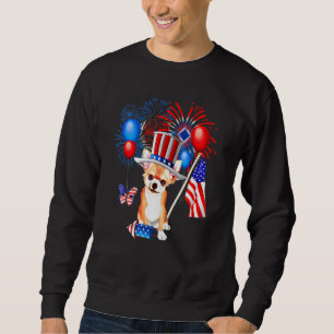 4th Of July Uncle Sam Chihuahua American Flag Wome Trui