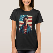 4th Of July US Flag American Boy 1 T-shirt (Voorkant)