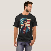 4th Of July US Flag American Boy 1 T-shirt (Voorkant volledig)