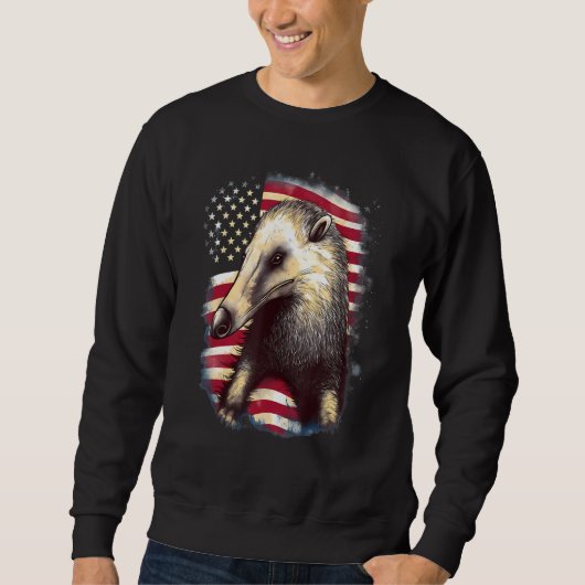 4th Of July US Flag Anteater Trui (Voorkant)