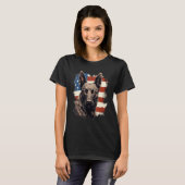 4th Of July US Flag Dutch Shepherd Dog 1 T-shirt (Voorkant volledig)