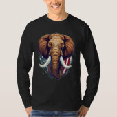 4th Of July US Flag Mammoth T-shirt (Voorkant)