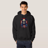 4th Of July US Flag Panda Hoodie (Voorkant volledig)