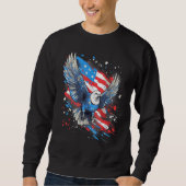 4th Of July US Flag Pigeon Trui (Voorkant)