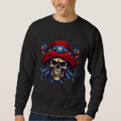 4th Of July US Flag Pirate Trui (Voorkant)
