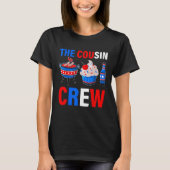 4th Of July Us Flag Popsicl The Cousin Crew 1 T-shirt (Voorkant)
