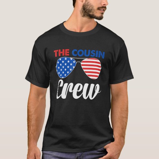 4th Of July Us Flag Popsicl The Cousin Crew T-shirt (Voorkant)