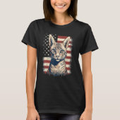 4th Of July US Flag Savannah Cat T-shirt (Voorkant)