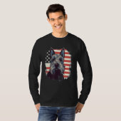4th Of July US Flag Scottish Terrier Dog 3 T-shirt (Voorkant volledig)