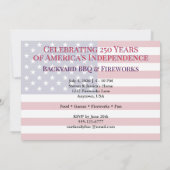 4th of July USA 250th Statue of Liberty Rocket Kaart (Achterkant)