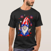 4th of July USA American Flag Gnomes Patriotic Men T-shirt (Voorkant)