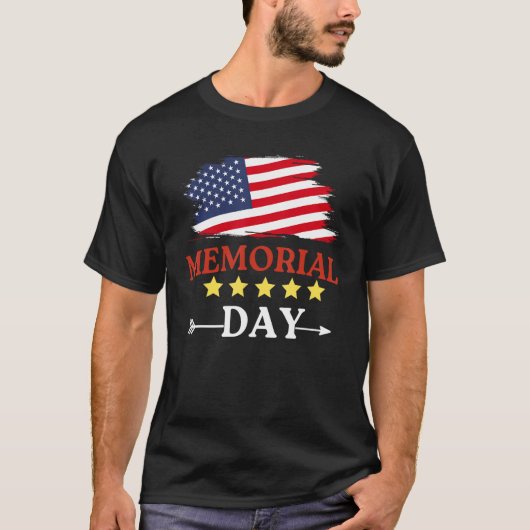 4th of July  Usa Flag For Independence Day T-shirt (Voorkant)